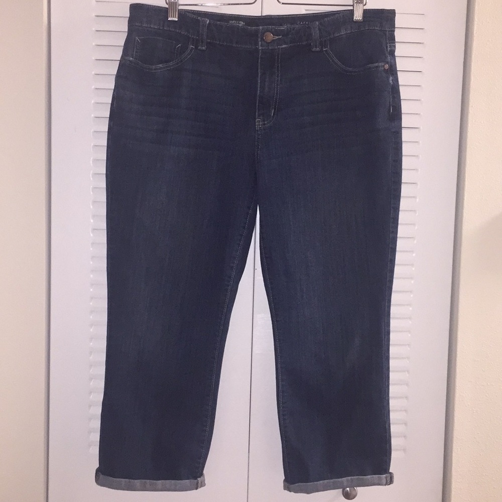 Simply Vera Stretch Denim Capri Size 16W